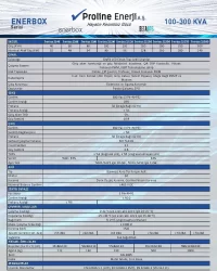 ENERBOX 40-300 KVA